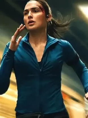 The Runner 2026 Gal Gadot Blue Jacket