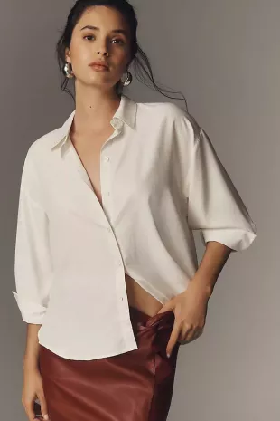 Flowy Oversized Buttondown Blouse