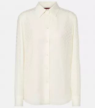 Gg Silk Crêpe Shirt