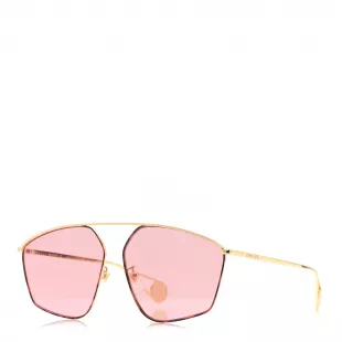 Square Frame GG0437SA Sunglasses Gold