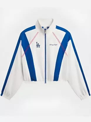 Los Angeles Dodgers MLB White Track Jacket