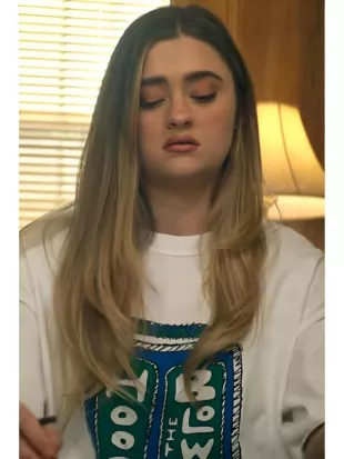 Ransom Canyon S2 Lizzy Greene White Graphic T-Shirt