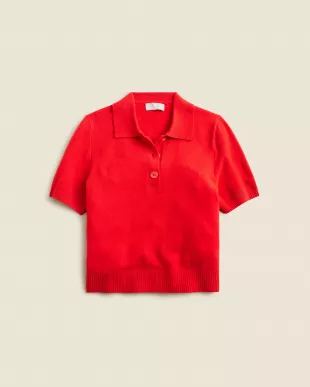 Cashmere Cropped Sweater-polo