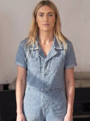 Roast My Rental 2026 Jasmine Roth Denim Jumpsuit