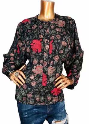 My Life with the Walter Boys Sarah Rafferty Floral Print Blouse