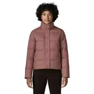 Silent Down Jacket in Burnished Red