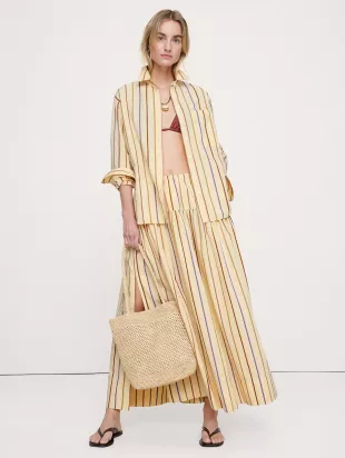 The Oversized Shirt in Cotton Poplin