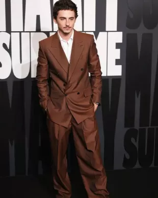 Timothee Chalamet Marty Supreme Premiere Suit
