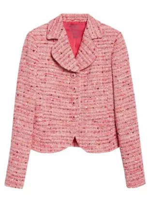 Good Morning America Octavia Spencer Pink Tweed Jacket