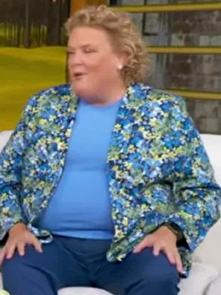 Good Morning America Fortune Feimster Floral Tux Blazer