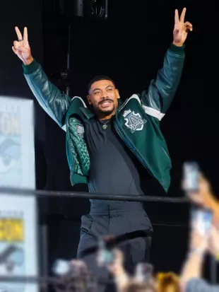 Aaron Pierre Comic Con Green Lantern Jacket