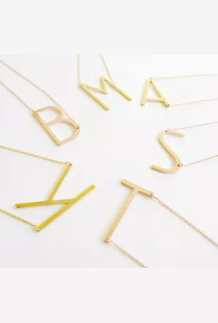 Monogram Pendant Necklace
