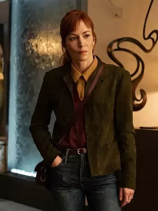 I Will Find You 2026 Britt Lower Brown Suede Jacket