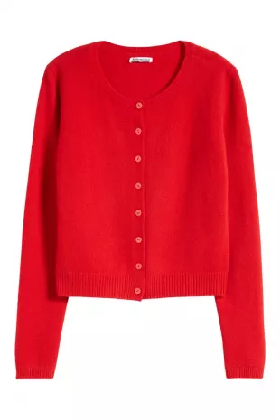 Clara Cashmere Crew Cardigan