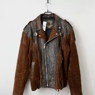 American Vintage 6 80s Vintage Western Fringe Leather Jacket