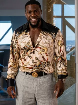72 Hours 2026 Kevin Hart Printed Satin Shirt