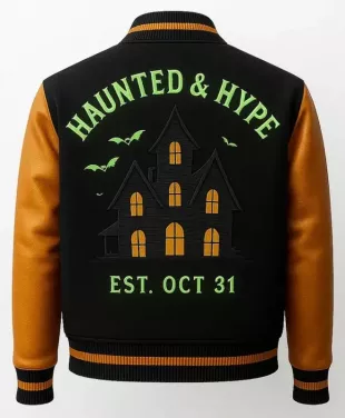 Haunted and Hype Varsity Jacket