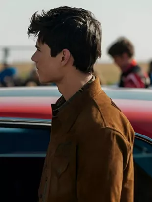 My Life with the Walter Boys S3 Ashby Gentry Suede Jacket