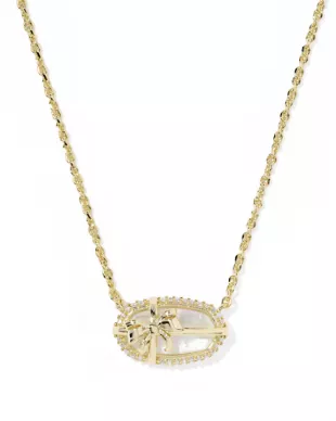 Elisa Gold Short Pendant Necklace