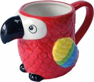 Parrot Mug Novelty Cute Animal Shaped Mug