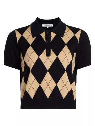 The Argyle Wool Polo Sweater