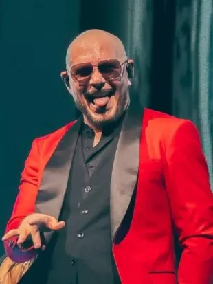 Pitbull I'm Back Tour 2026 Red Blazer