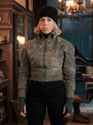Ride or Die Hannah Waddingham Olive Bomber Jacket