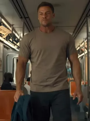 Reacher S04 Alan Ritchson Brown Shirt