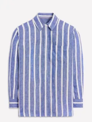 The Rapture S01 Ruth Madeley Striped Shirt