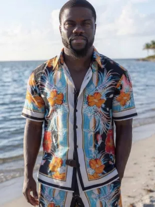 72 Hours Kevin Hart Floral Printed Shirt