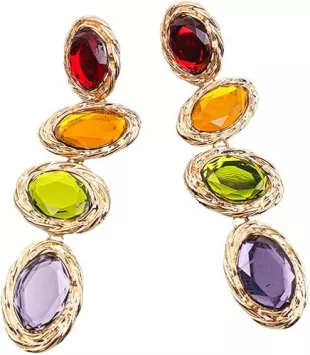 Gemstone Dangler Eardrop Earring