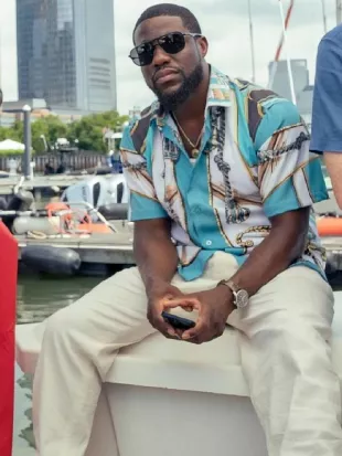 Kevin Hart 72 Hours 2026 Printed Satin Shirt
