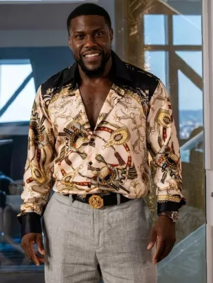 Kevin Hart 72 Hours Baroque Chain Print Shirt