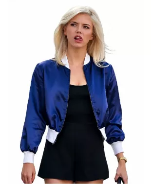 The Shards 2026 Debbie Schaffer Blue Satin Jacket