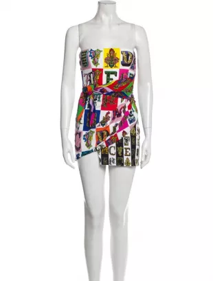 Printed Mini Dress