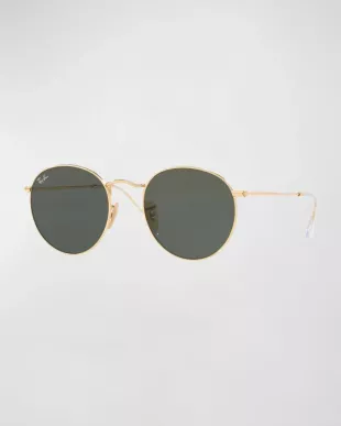Gradient Round Metal Sunglasses
