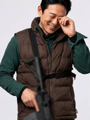 The Fix 2026 Jake Choi Brown Puffer Vest