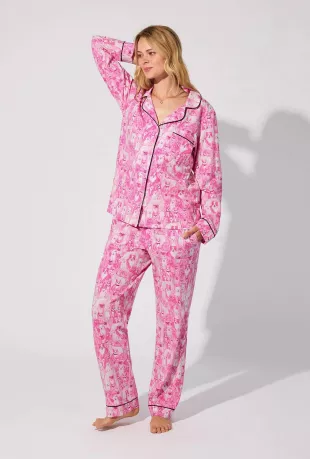 Pink Dog-Printed PJs