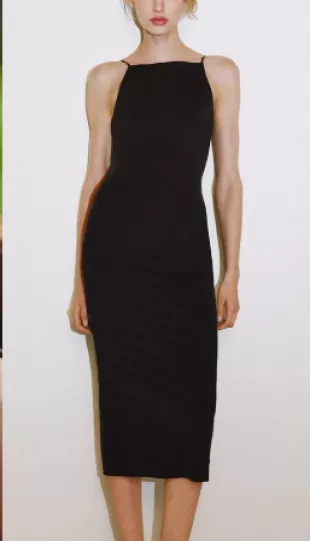Polyamide Blend Midi Dress