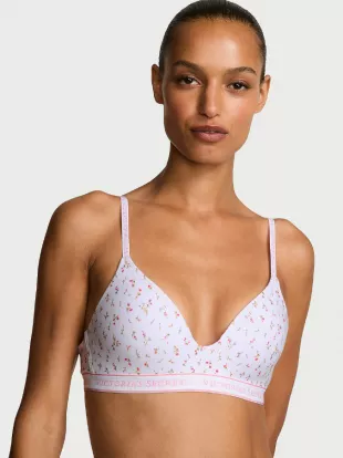 The T Shirt Lightly Lined Wireless Cotton Bra