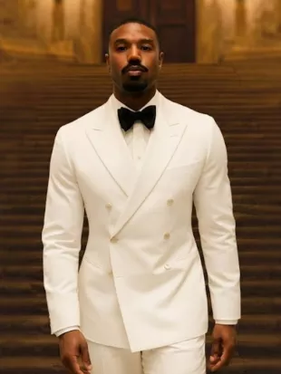 The Thomas Crown Affair 2027 Michael B. Jordan White Blazer