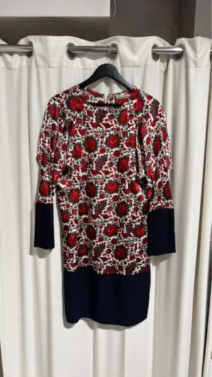 Robe rouge en soie Nicolas Ghesquière Balenciaga