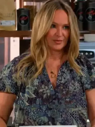 The Young And The Restless Sharon Case Printed Top