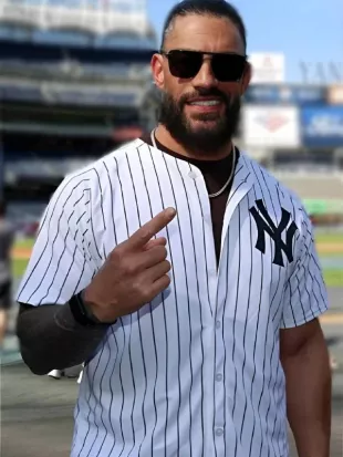Roman Reigns LA Dodgers v New York Yankees Jersey