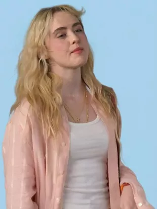 The Devils Mouth 2026 Kathryn Newton Pink Shirt