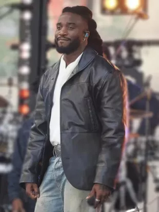 NBC’s “Today” 2026 Shaboozey Leather Blazer