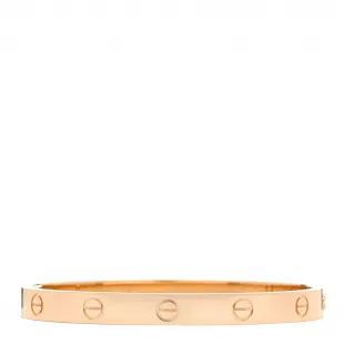 18K Yellow Gold LOVE Single Screw Bracelet