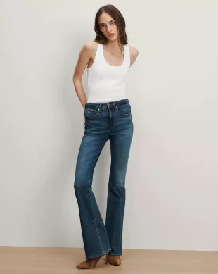 Beverly High Rise Skinny Flare Jeans