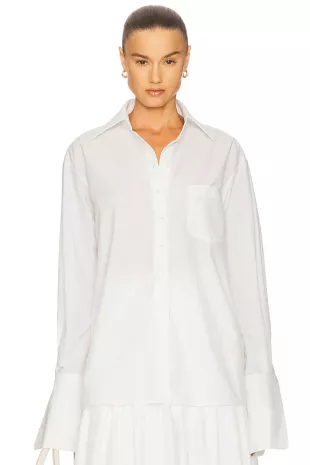 Classic Oversized Shirt in Tech Poplin
