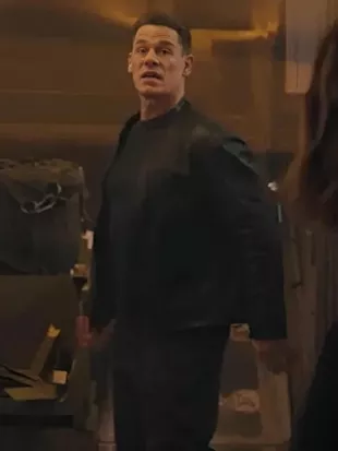 Matchbox The Movie John Cena Black Leather Jacket